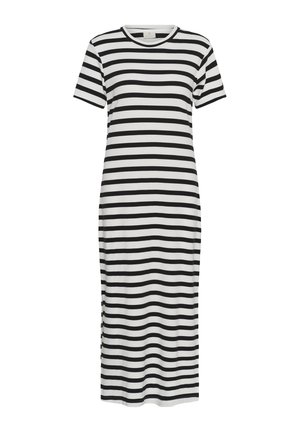 Kaffe, KAELLEN STRIPED - Robe longue - chalk black stripes