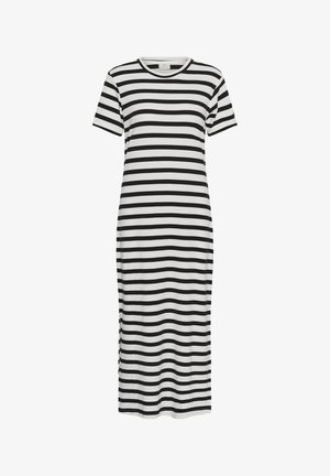 Kaffe, KAELLEN STRIPED - Robe longue - chalk black stripes