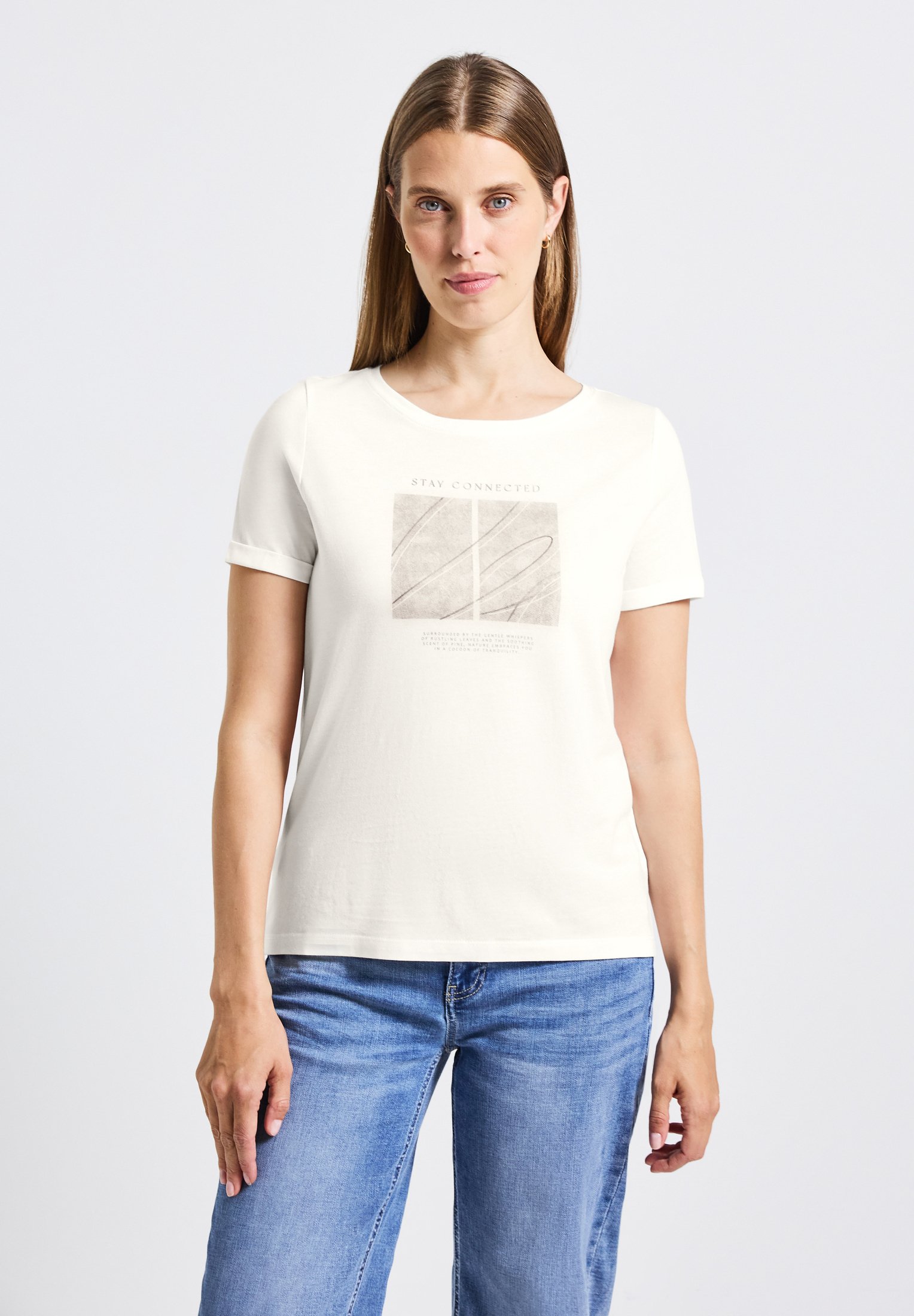 Maglietta Street One Donna Con Scollo A Cuore E Spalle Scese – Tessuto Elasticizzato Tinta Unita, Look Moderno E Versatile - 2