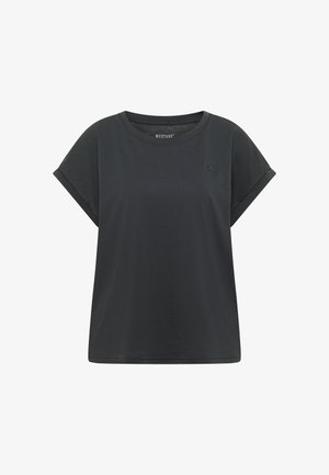 Mustang, T-Shirt basic - schwarz