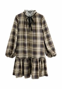 Next PETITE FIT LONG SLEEVE - Jurk - brown check