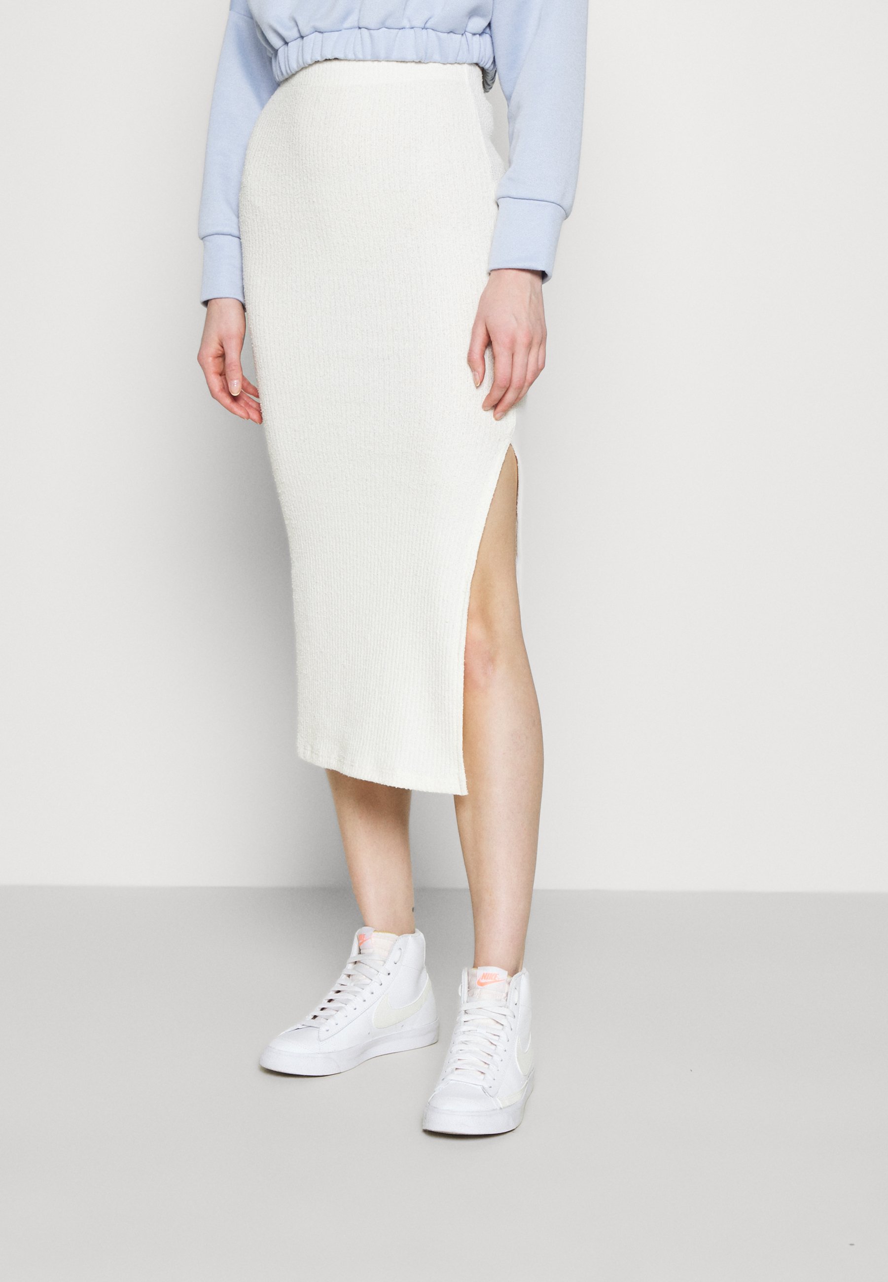 jupe crayon ecru