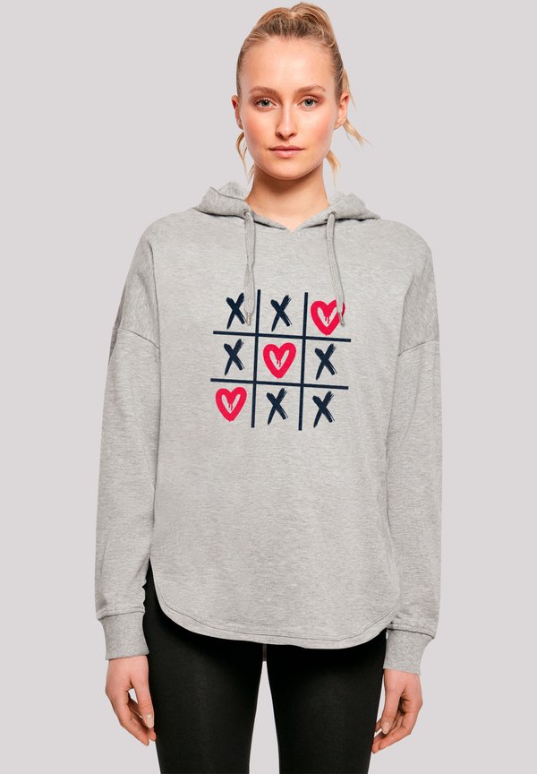 VALENTINSTAG HERZ TIC TAC TOE - Kapuzenpullover