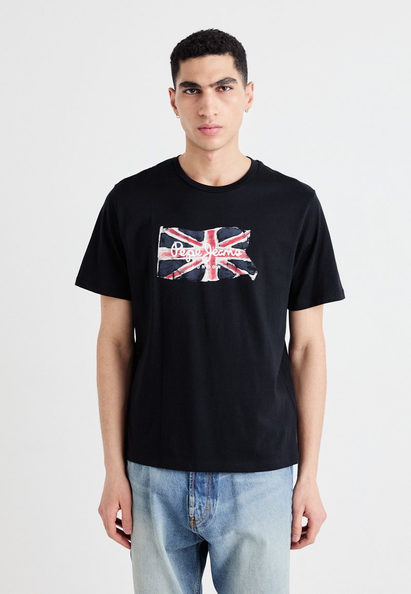 Pepe Jeans CLAG - Potiskana majica - black