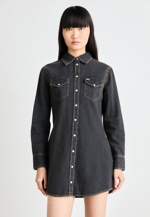WESTERN DRESS - Denim dress - denim black