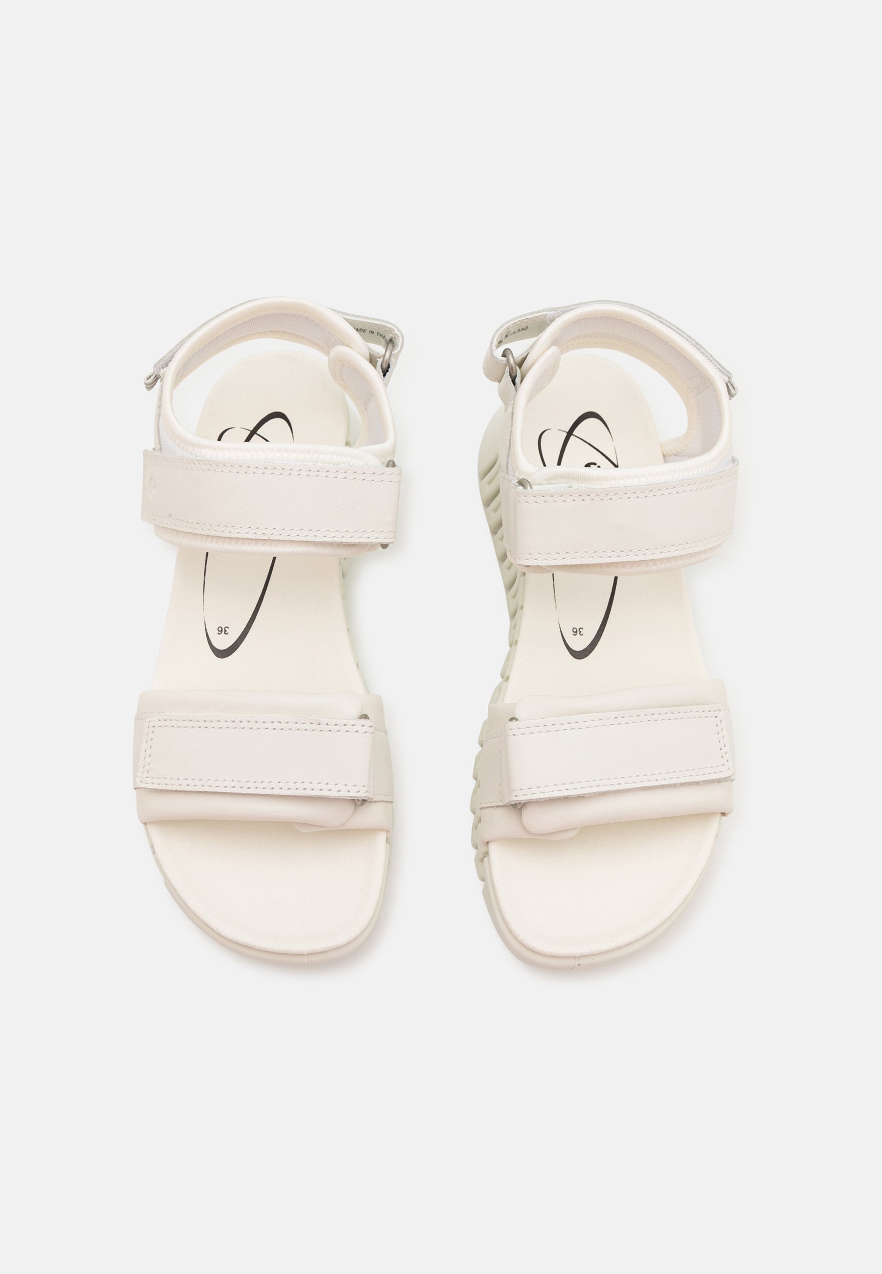 ECCO GRUUV SOL W サンダル EU 38 ホワイト ECCO GRUUV SOL - Sandały z cholewką/biały - Zalando.pl