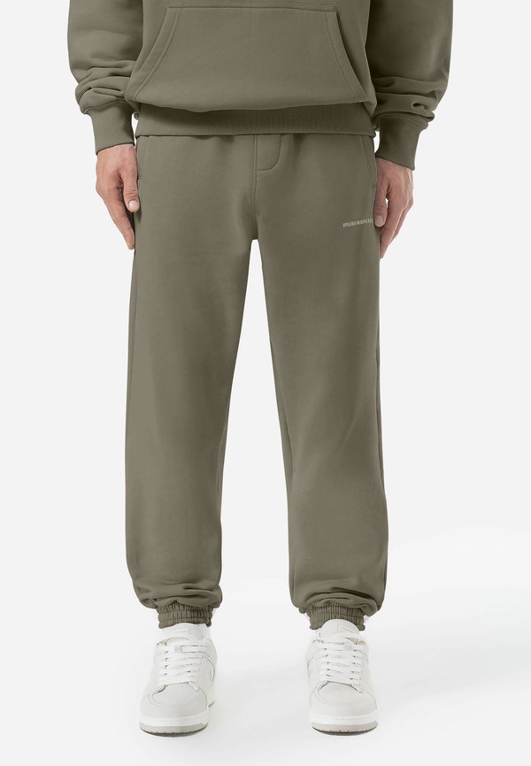 LOGO JOGGER - Jogginghose - vintage faded olive