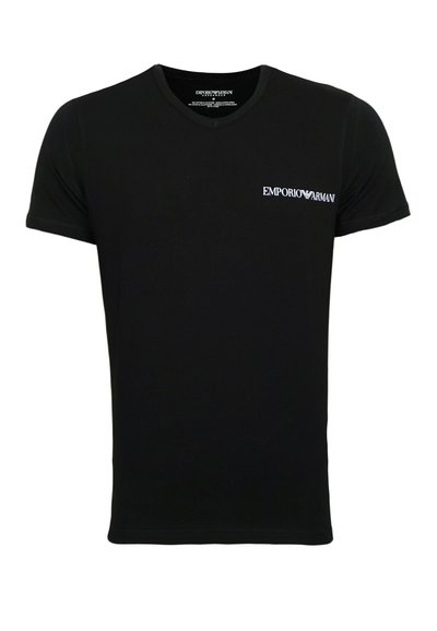 Emporio Armani 2 PACK  - T-shirt con stampa - schwarz