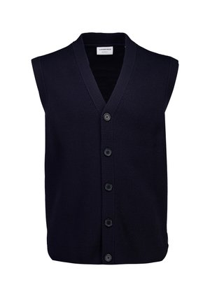 V-NECK BUTTON SLIPOVER - Strickpullover - navy