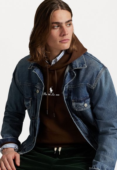 Polo Ralph Lauren LOGO DOUBLE-KNIT HOODIE - Sportinis megztinis - branch brown
