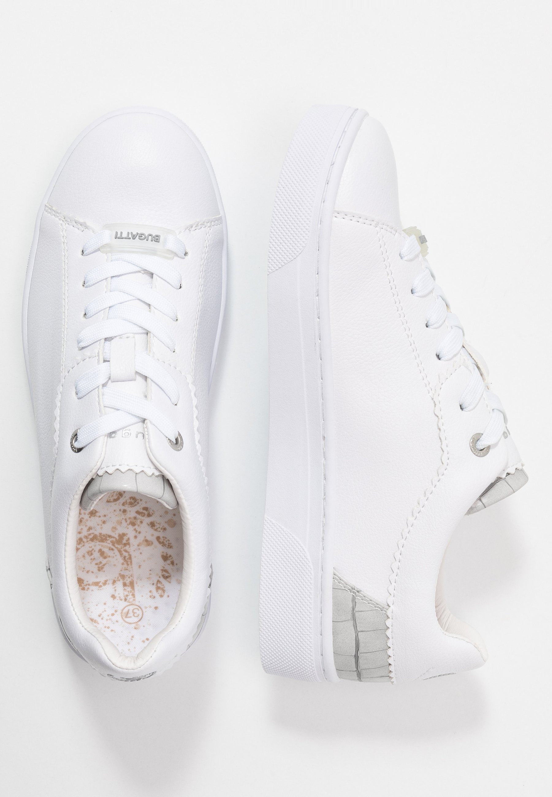 Bugatti ELEA Joggesko whitelight grey Zalando.no Bugatti ELEA Joggesko whitesilver Zalando.no