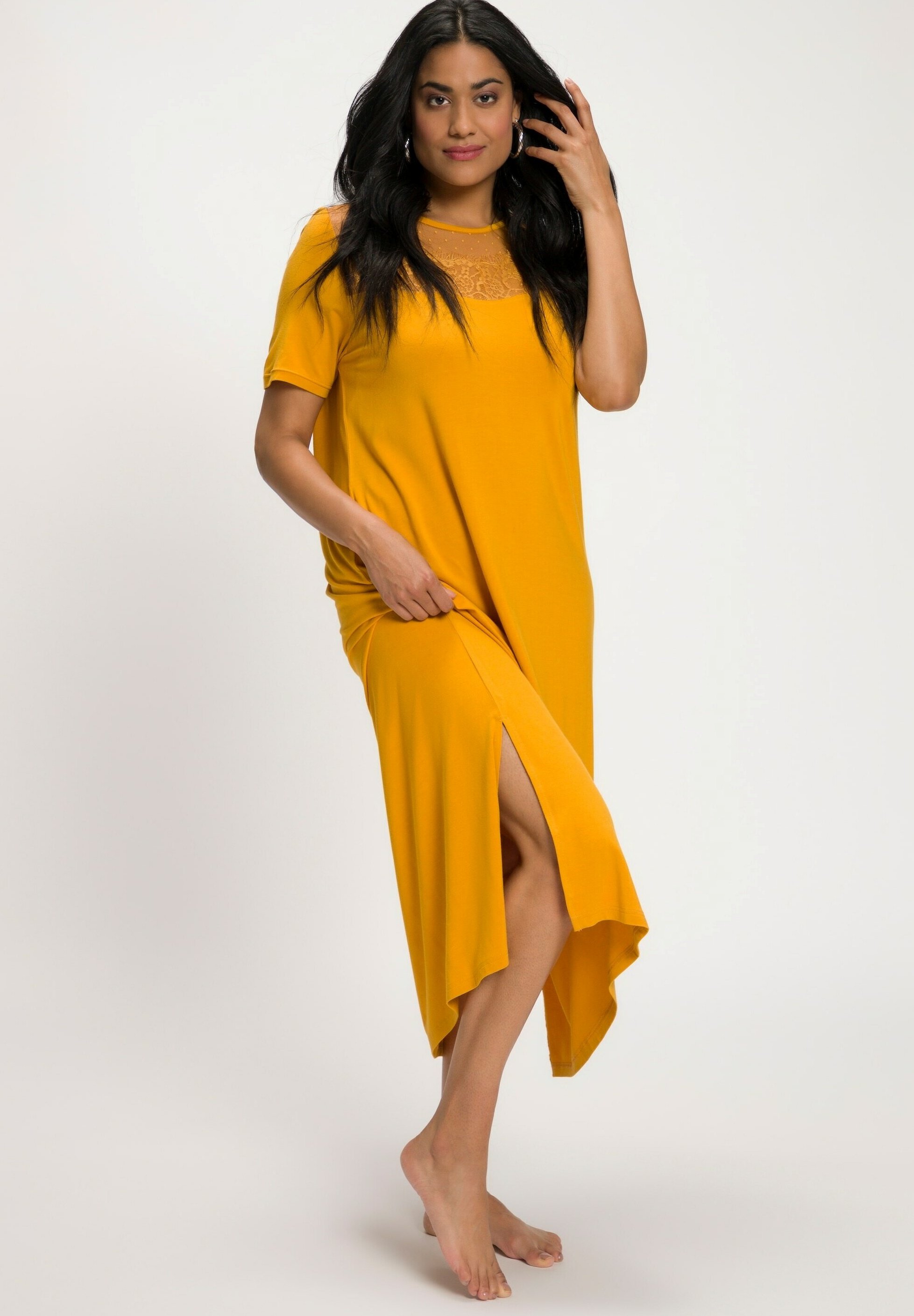 Ulla Popken 8-1-P-6 - Negligé - curry/geel - Zalando.nl