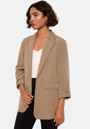 Friends Like These, PETITE FIT - EDGE TO EDGE TAILORED SLEEVE DETAIL BLAZER - Blazer - mocha neutral