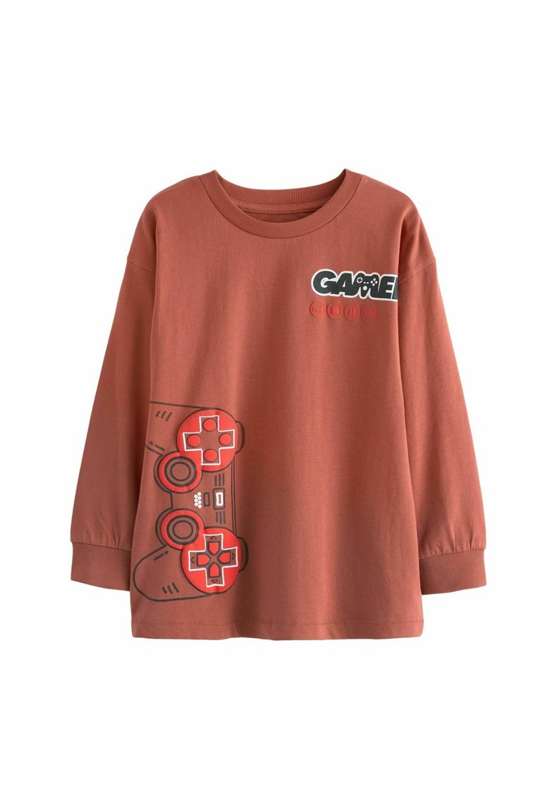 Next GRAPHIC - Longsleeve - rust brown game controller