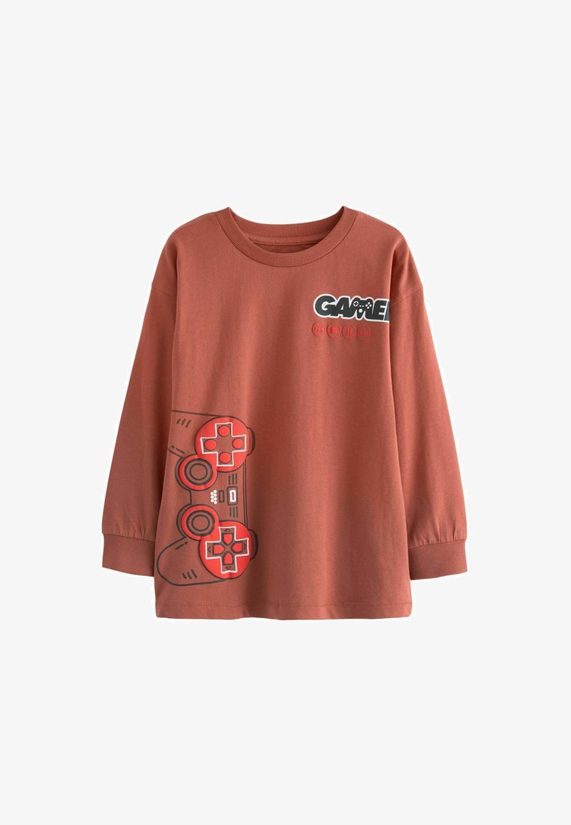 Next GRAPHIC - Langarmshirt - rust brown game controller