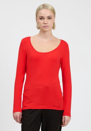 U-NECK - Longsleeve - red