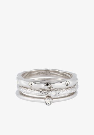 Elli, ELEGANT SPARKLING STACK - MIT KRISTALLEN VON SWAROVSKI® - Ring - silberfarben