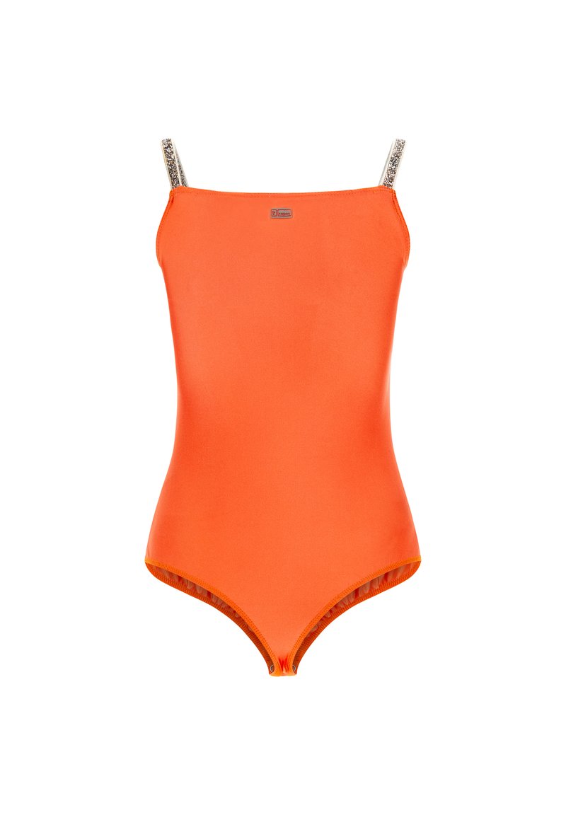 Freddy CON SCOLLO DRITTO E SPALLINE ELASTICIZZATE Top arancio