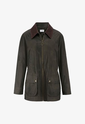 hessnatur, HESSNATUR WACHSJACKE - Parka - oliv