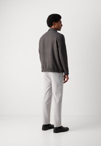Lindbergh TEXTURED ZIP THROUGHT JACKET - Chaqueta fina - charcoal