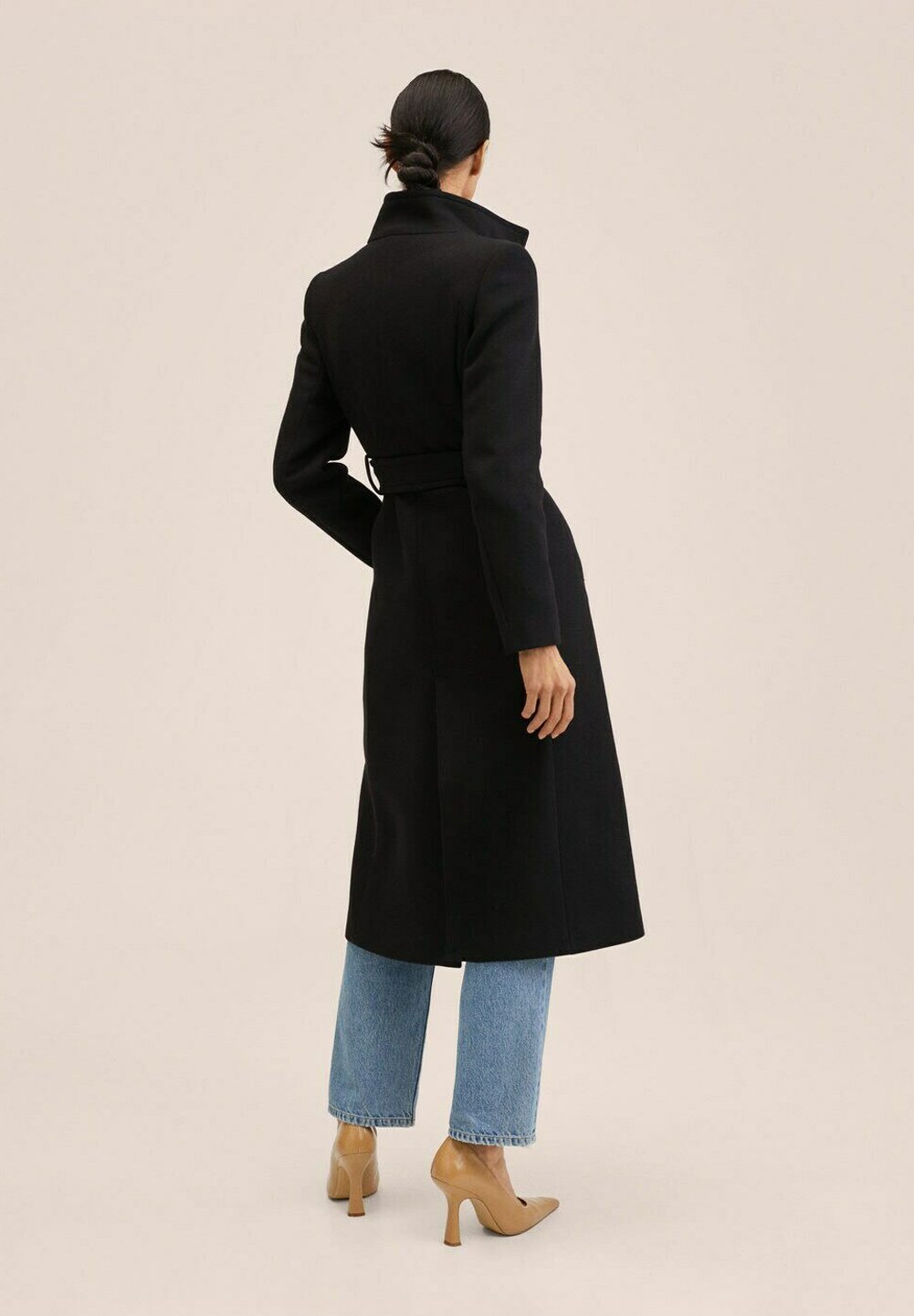 mango navy coat
