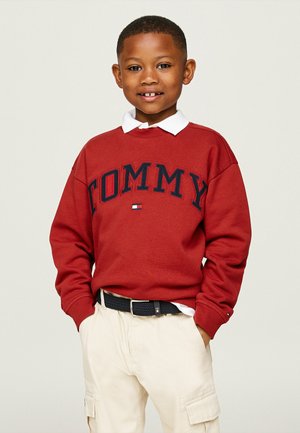 VARSITY EMBROIDERY - Felpa - dark magma
