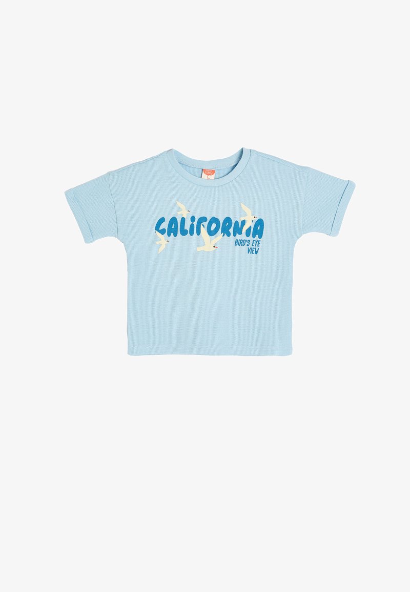 Koton TEXTURED - Camiseta estampada - blue