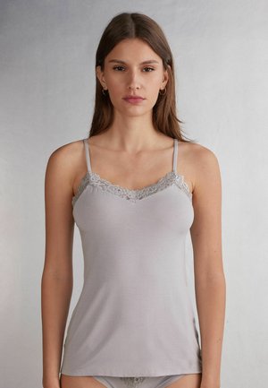 AUS PRETTY FLOWER - Hemd - pale grey