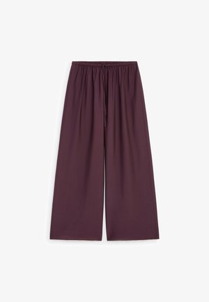 ARKET, ARKET WIDE TROUSERS - Pantalon classique - dark purple