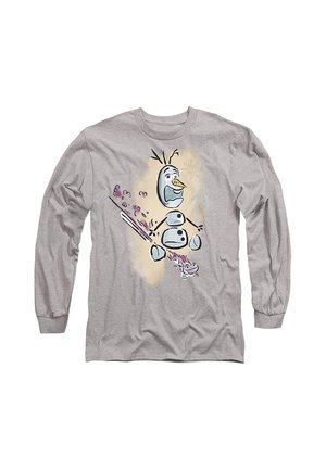 Disney, FROZEN FIRE IT UP WITH OLAF AND BRUNI THE FIRE SPIRIT - Long sleeved top - mottled grey