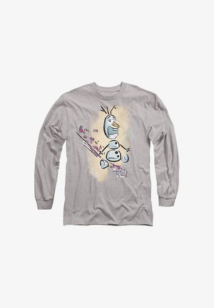 Disney, FROZEN FIRE IT UP WITH OLAF AND BRUNI THE FIRE SPIRIT - Long sleeved top - mottled grey