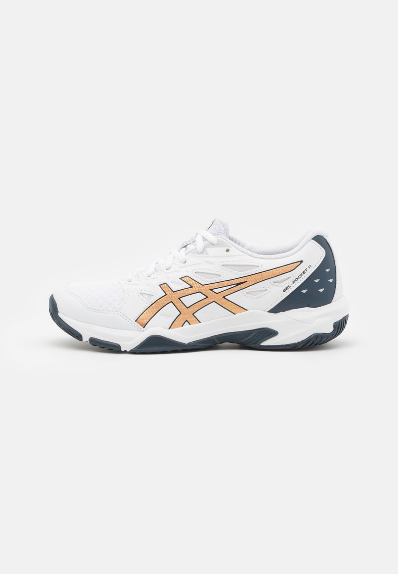 ASICS GEL-ROCKET 11 - Volleybalschoenen - white/pure gold
