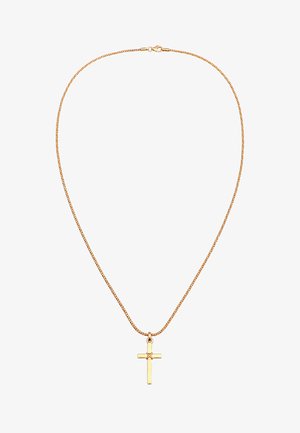 KUZZOI BASIC CROSS - Halskette - gold-coloured