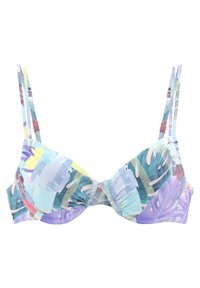 Venice Beach - Bikinitop - lila bedruckt Miniatuurafbeelding 1