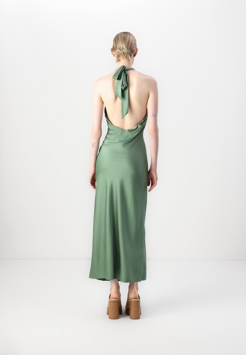 Abercrombie & Fitch The A&F Julia Slip Halter Maxi Dress - Occasion wear -  hedge green/mint - Zalando.ie
