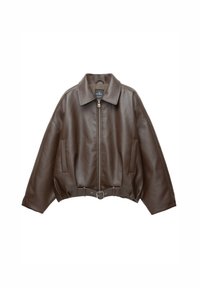 Veste en similicuir - dark brown