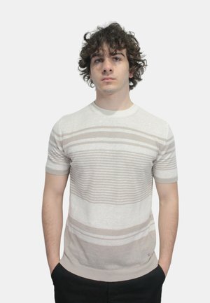 T-shirt con stampa - beige