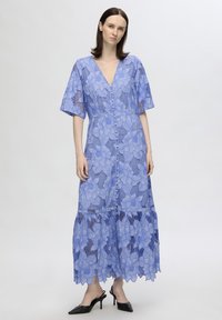 Selected Femme SLFNEMI 2/4 SLEEVES  - Dolga obleka - vista blue