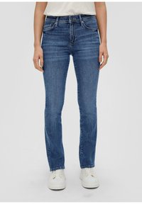 s.Oliver BEVERLY SLIM FIT  - Bootcut jeans - blau
