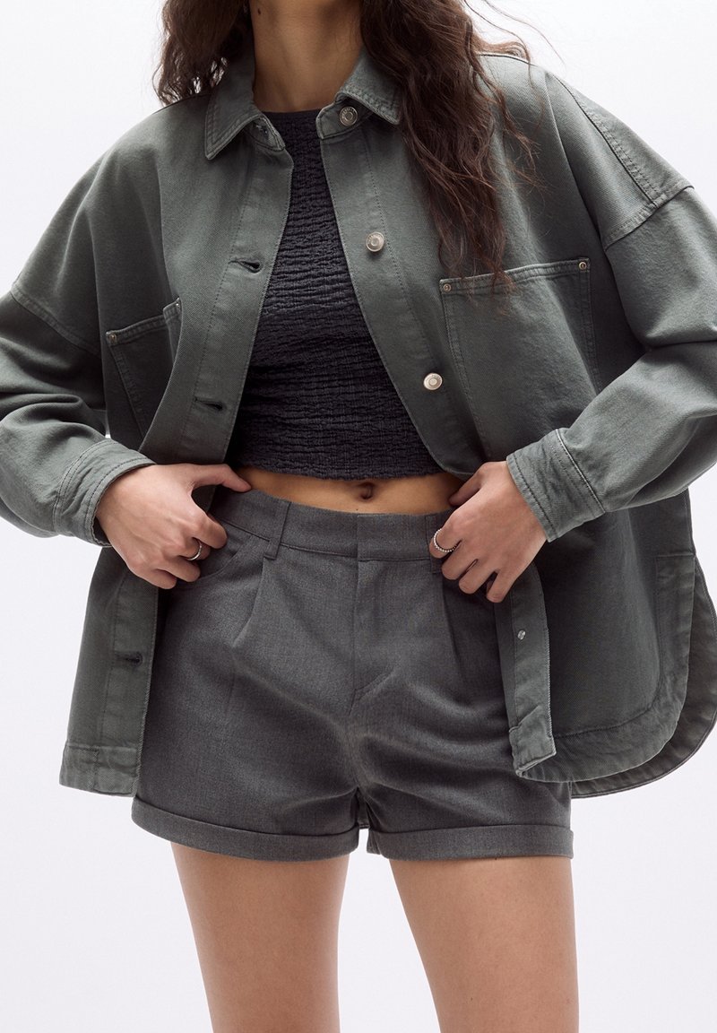 PULL&BEAR Veste en jean - grey
