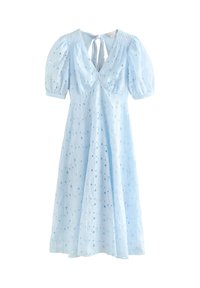 REGULAR FIT - FLORAL PRINT LACE - Freizeitkleid - blue