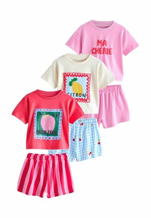 REGULAR FIT - SHORT 3 PACK SET - Pyjama - red pink ma cherie