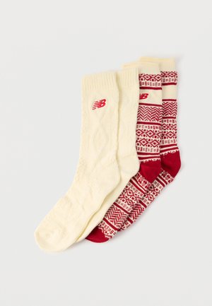 HOLIDAY GIFT BOX UNISEX 2 PACK - Sokid - off-white/red