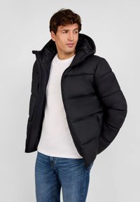 RESPECT QUILTED WITH ZIP POCKETS - Chaqueta de invierno - black