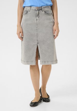 A-silueta svārki - michigan medium grey denim