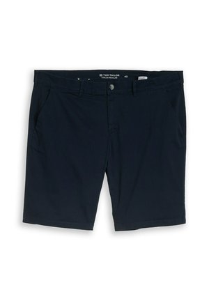 TOM TAILOR, TOM TAILOR HOSEN & CHINO PLUS SIZE - SLIM CHINO SHORTS - Shorts - sky captain blue