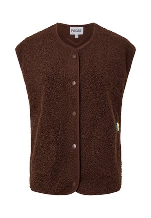 Pieces, PCKATTY TEDDY VEST NOOS BC - Vest - chicory coffee