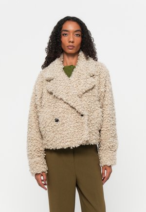 CURLY JACKET - Vinterjacka - peyote melange