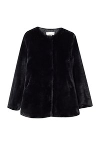 Stradivarius Zimní kabát - black