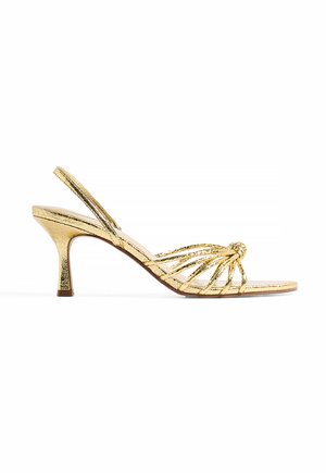 Sandalen met hoge hak - gold
